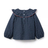 HATCH X Janie and Jack Gingham Ruffle Top