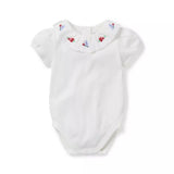Baby Embroidered Collar Bodysuit