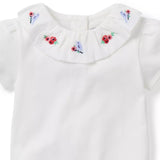 Baby Embroidered Collar Bodysuit