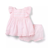 Baby Striped Pintuck Matching Set