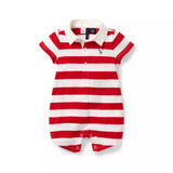 PEANUTS™ Snoopy Striped Baby Romper