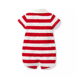 PEANUTS™ Snoopy Striped Baby Romper