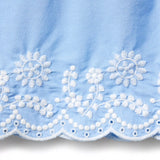 Embroidered Floral Hem Top