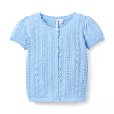 Pointelle Textured Cardigan