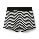 Wavy Striped Sweater Short