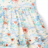 Island Floral Bubble Hem Dress