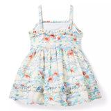 Island Floral Bubble Hem Dress