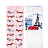 Paris Dog Sock 2-Pack