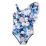 Pineapple Floral Ruffle Swimsuit