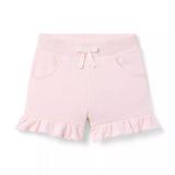 French Terry Ruffle Hem Short