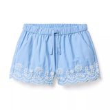 Embroidered Floral Hem Short