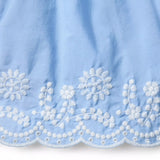 Embroidered Floral Hem Short