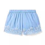 Embroidered Floral Hem Short
