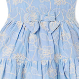 Embroidered Floral Bow Dress
