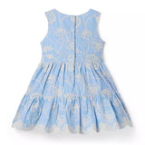 Embroidered Floral Bow Dress