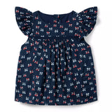 Bow Flutter Sleeve Top