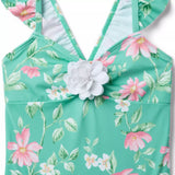 Floral Rosette Swimsuit