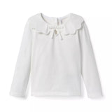 Scalloped Collar Top