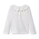 Scalloped Collar Top