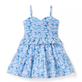 Floral Shirred Peplum Dress