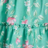 Floral Halter Ruffle Dress