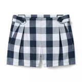 Gingham Button Tab Short