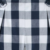 Gingham Button Tab Short