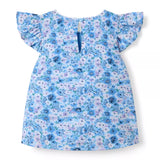 Floral Flutter Sleeve Top