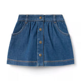 The Denim Button Skirt