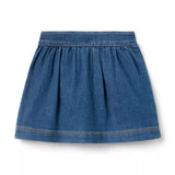 The Denim Button Skirt