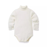 Baby Ribbed Polo Neck Bodysuit
