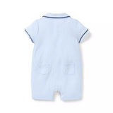 Baby Piped Collar Romper