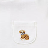Baby Dog Striped Sleeve Bodysuit