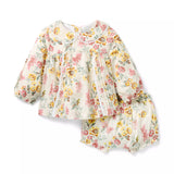 Baby Floral Striped Matching Set