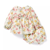 Baby Floral Striped Matching Set