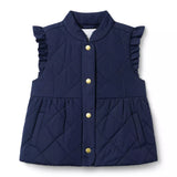 The Quilted Ruffle Sleeve Gilet