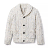 Cable Knit Shawl Collar Cardigan