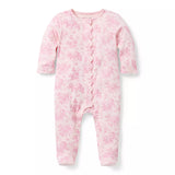 Baby Floral Toile Footed One-Piece