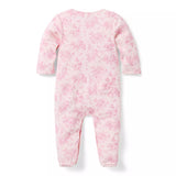 Baby Floral Toile Footed One-Piece