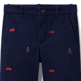 The Embroidered Holiday Icon Trouser
