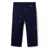 The Embroidered Holiday Icon Trouser