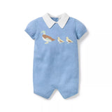 Baby Ducks Collared Romper