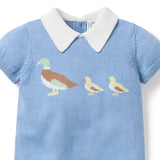 Baby Ducks Collared Romper