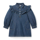 Denim Ruffle Dress