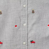 The Embroidered Holiday Icon Flannel Shirt