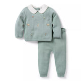 Baby Embroidered Countryside Matching Set