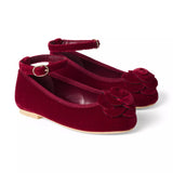 Velvet Rosette Ballet Flat