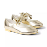 Metallic Bow Ballet Flat