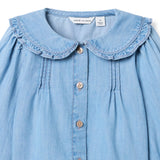 The Chambray Collared Top
