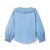 The Chambray Collared Top